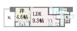 エンクレスト六本松III1403号室-間取り