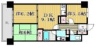 アンピール第5新室見 - 所在階***階の間取り図 10758