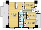 ヒューマインド姪浜駅前 - 所在階***階の間取り図 10774