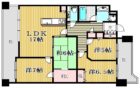 ライオンズマンション大濠パークサイド - 所在階 の間取り図