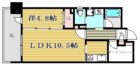 アソシアグロッツォタイムズ・スイート博多 - 所在階***階の間取り図 10781
