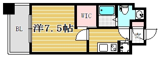 レジデンス箱崎905号室-間取り