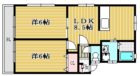 サザンハイツはかた - 所在階 の間取り図