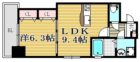 プレジールTJ - 所在階6階の間取り図 10800