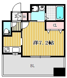 グランフォーレラグゼ箱崎宮前1204号室-間取り