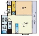 コンソラーテ薬院 - 所在階***階の間取り図 10831