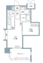 リアンシエルブルー薬院 - 所在階 の間取り図