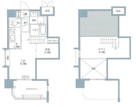 リアンシエルブルー薬院804号室-間取り