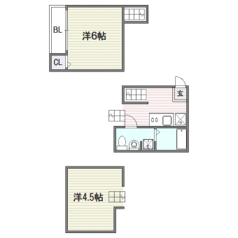 Apartment　N　Second102号室-間取り