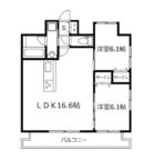 ルッシェ博多駅 - 所在階 の間取り図