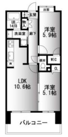 ラ・フォンテ博多駅南 - 所在階 の間取り図