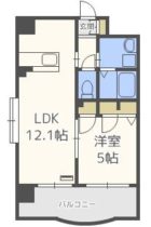 スタンドリバー博多駅南 - 所在階 の間取り図