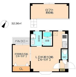 ジェンティーレ薬院Ⅱ402号室-間取り