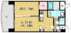 ピュア博多駅南弐番館 - 所在階 の間取り図