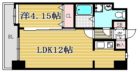 ローズモントフレア博多駅東 - 所在階 の間取り図