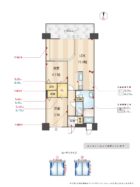 ルネスプチマルシェ - 所在階 の間取り図