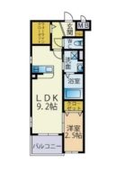 シュルーク大濠公園 - 所在階 の間取り図