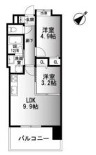 ラ・フォンテ博多駅南 - 所在階 の間取り図