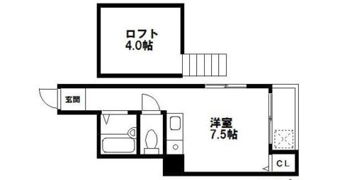 シャレー大濠*号室-間取り