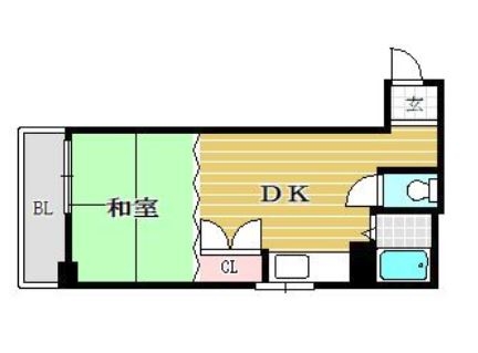 シティハウス博多504号室-間取り