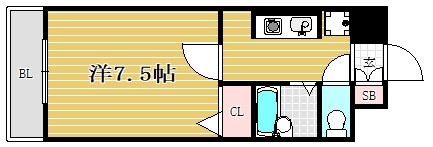 グレース城南211号室-間取り