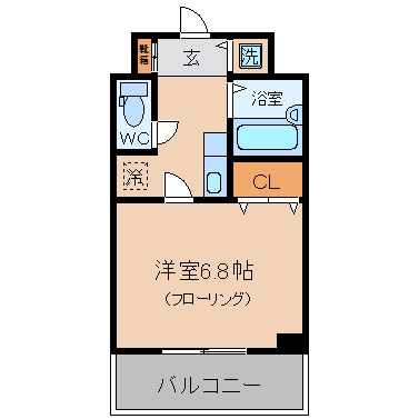 インへリッツ田原707号室-間取り