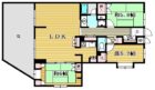 ダイアパレス長住ガーデン - 所在階 の間取り図