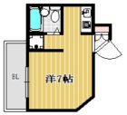 スカイクリエート天神南II - 所在階 の間取り図