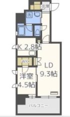 RJRプレシア博多駅南 - 所在階 の間取り図