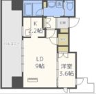 RJRプレシア博多駅南 - 所在階 の間取り図