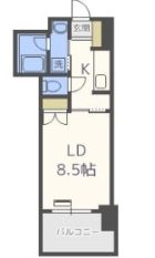 RJRプレシア博多駅南 - 所在階 の間取り図