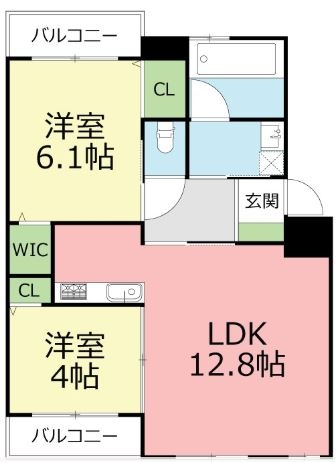 アールレジア空港東302号室-間取り