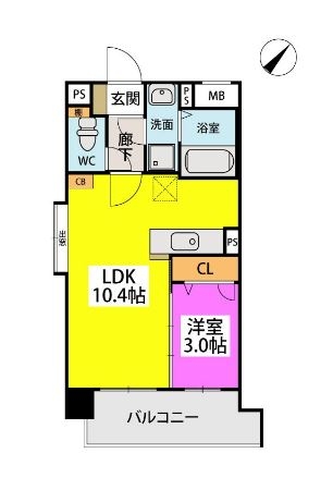 T'S SQUARE住吉502号室-間取り