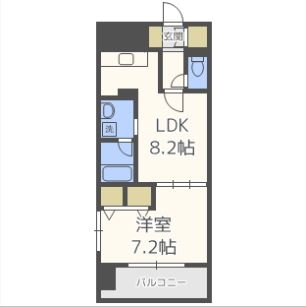 アイントラハト博多駅南302号室-間取り