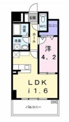 エスポワール豊 - 所在階***階の間取り図 11006