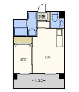 グレイスフルマンション比恵南203号室-間取り