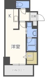 ウェルブライト博多ステーション307号室-間取り