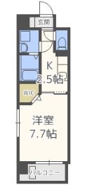 比恵西CoCoマンション - 所在階 の間取り図