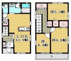 長住戸建 - 所在階***階の間取り図 11047