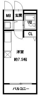 サンコーレ大宮 - 所在階 の間取り図