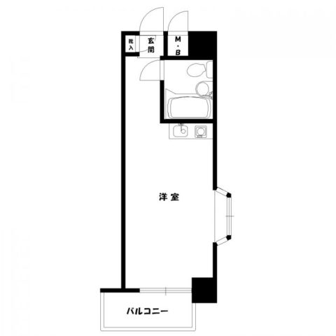 ロマネスク渡辺通第２401号室-間取り