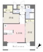 modern palazzo天神北 - 所在階 の間取り図