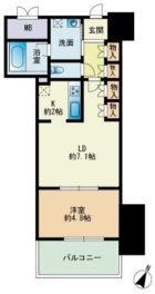 RJRプレシア博多楽水園 - 所在階 の間取り図