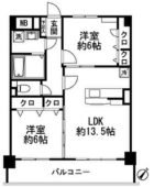 アーバン ヴィラ - 所在階 の間取り図