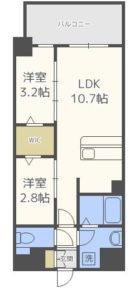 MODERN PALAZZOけやき通り - 所在階***階の間取り図 11114