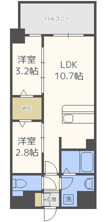 MODERN PALAZZOけやき通り503号室-間取り