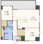 アクシオン薬院プレミアム - 所在階 の間取り図