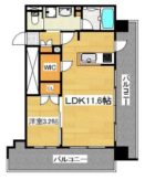 RJRプレシア博多駅南 - 所在階 の間取り図