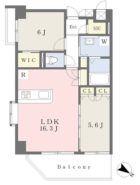 ラフレシーサ大濠Ⅰ - 所在階 の間取り図