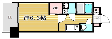 エンクレスト天神MERSⅡ502号室-間取り